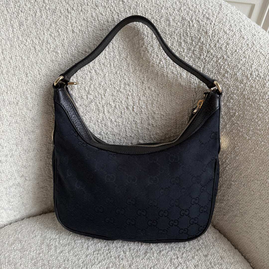 Gucci GG Canvas Black Mini Shoulder Bag