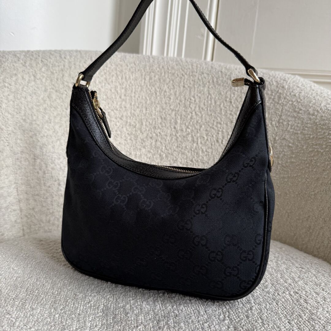 Gucci GG Canvas Black Mini Shoulder Bag