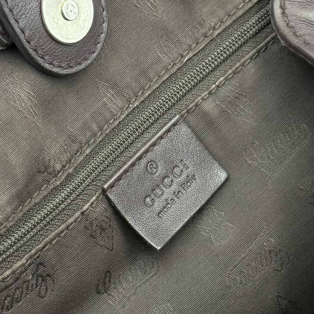 Gucci Guccissima Sukey Leather Brown Tote Bag