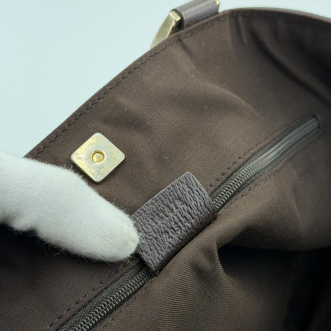 Gucci GG Canvas Abbey D-Ring Brown Tote Bag