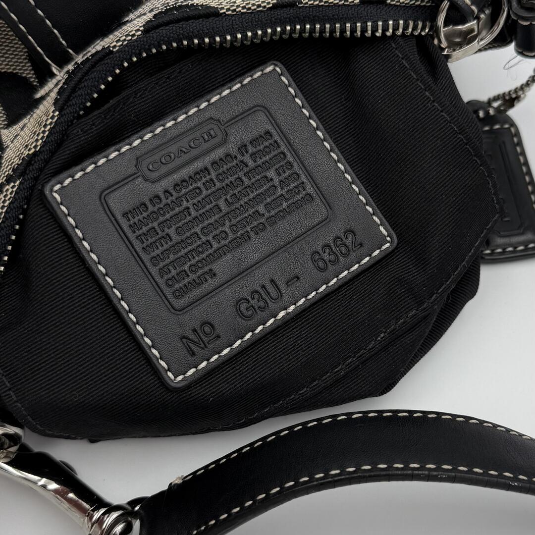 Coach Signature Mini Buckle Black Shoulder Bag