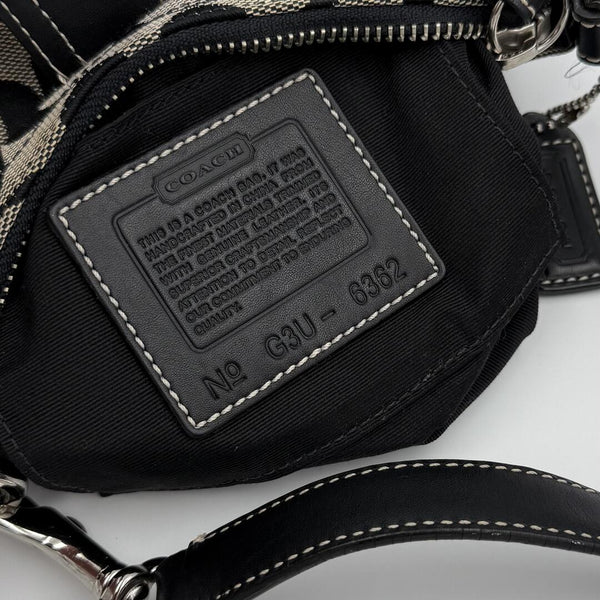 Coach Signature Mini Buckle Black Shoulder Bag