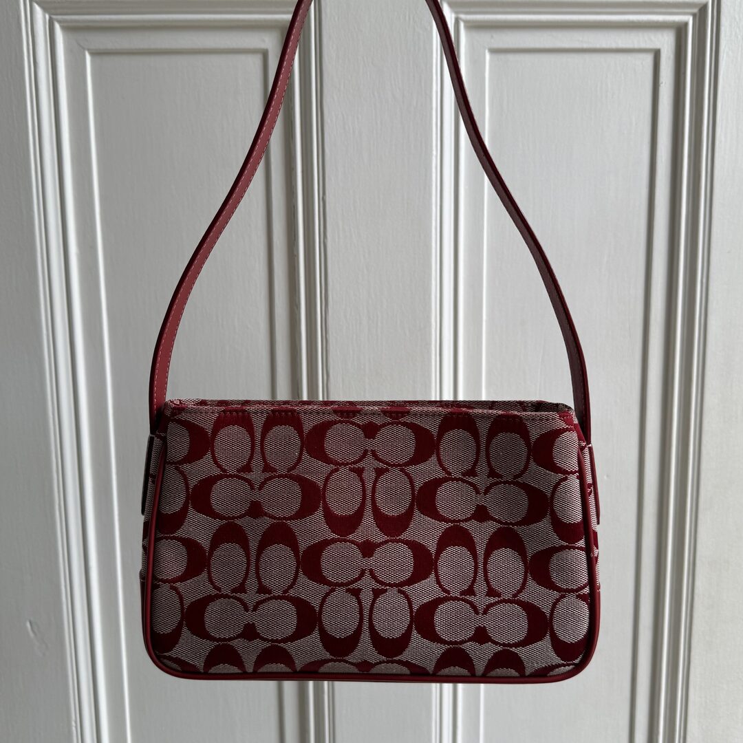 Coach Signature Red Shoulder Bag