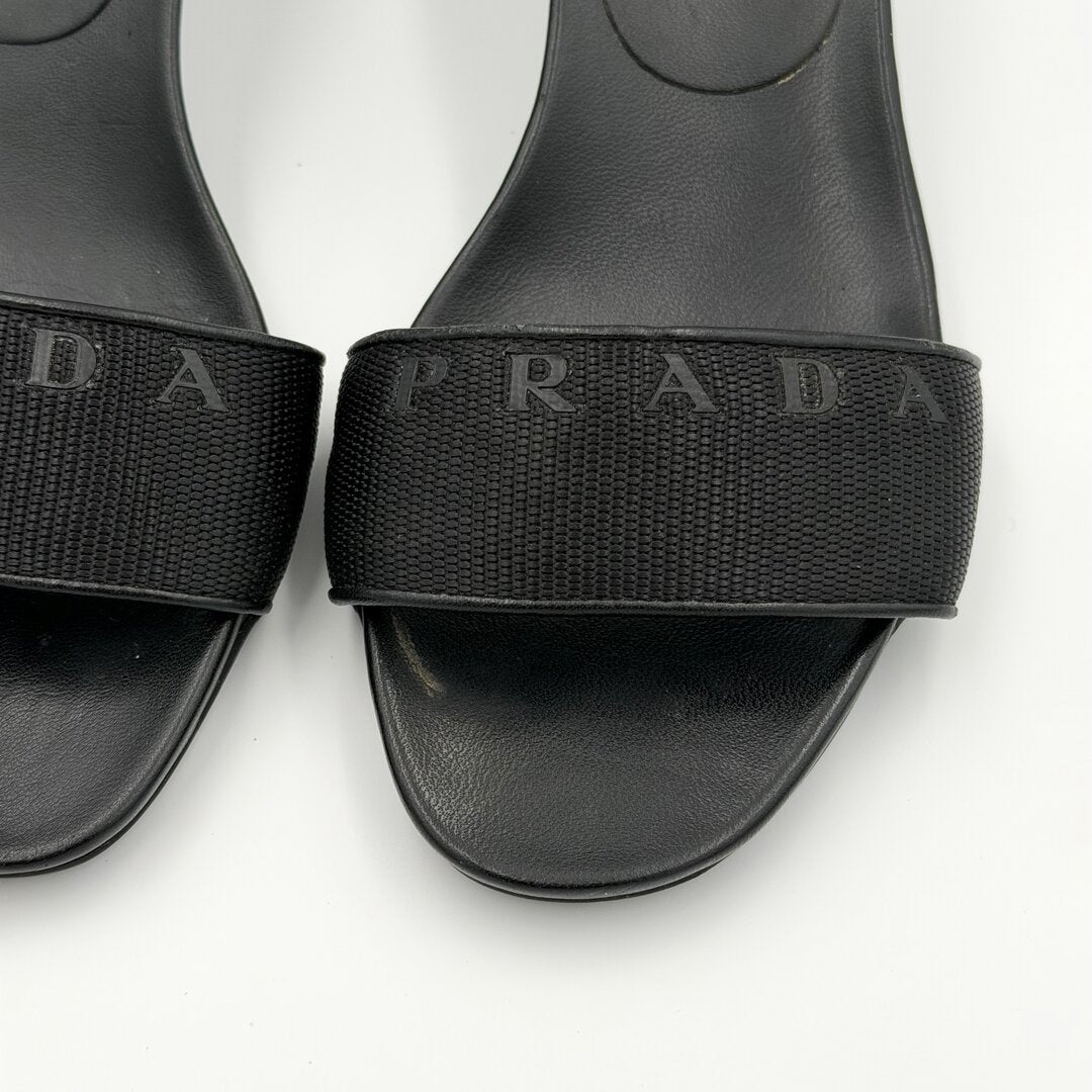 2000s Prada Sports Black Kitten Heels
