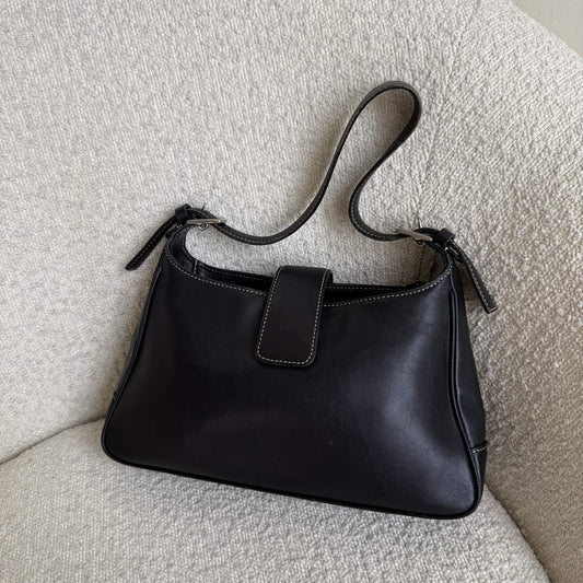 Coach Leather Black Shoulder Bag