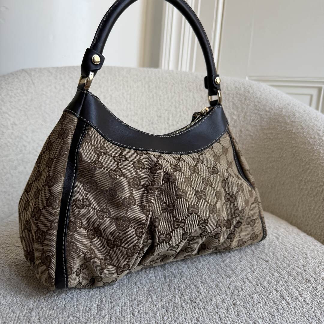 Gucci GG Canvas Abbey Brown Shoulder Bag