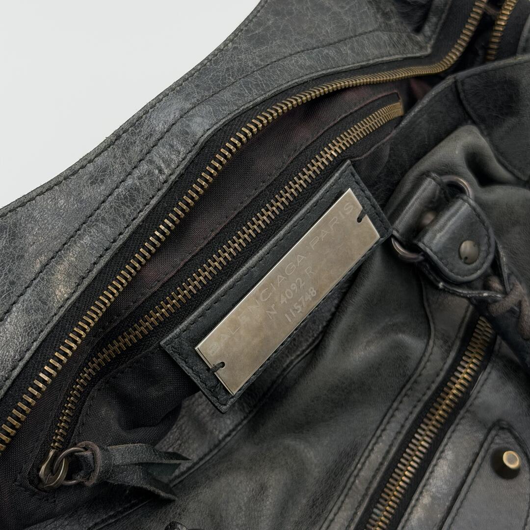 2009 Balenciaga The City Leather Black Bag
