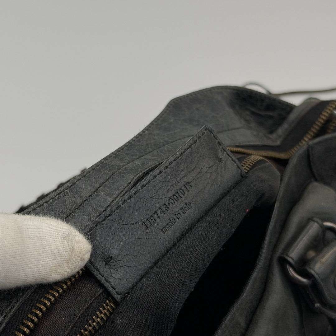 2009 Balenciaga The City Leather Black Bag