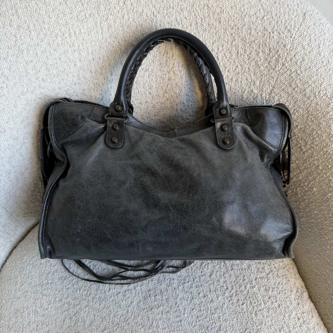 2009 Balenciaga The City Leather Black Bag