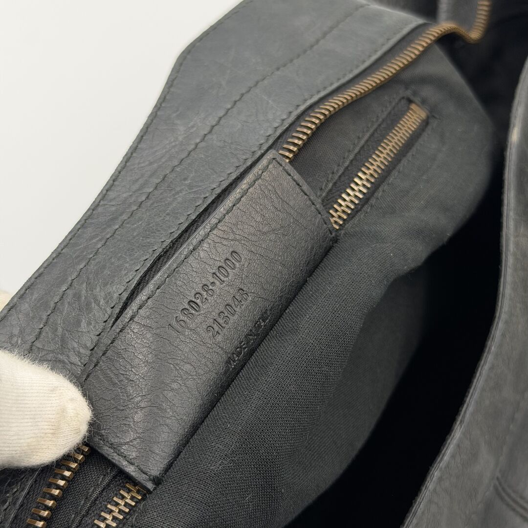 2003 Balenciaga Motocross Classic City Black Leather Handbag