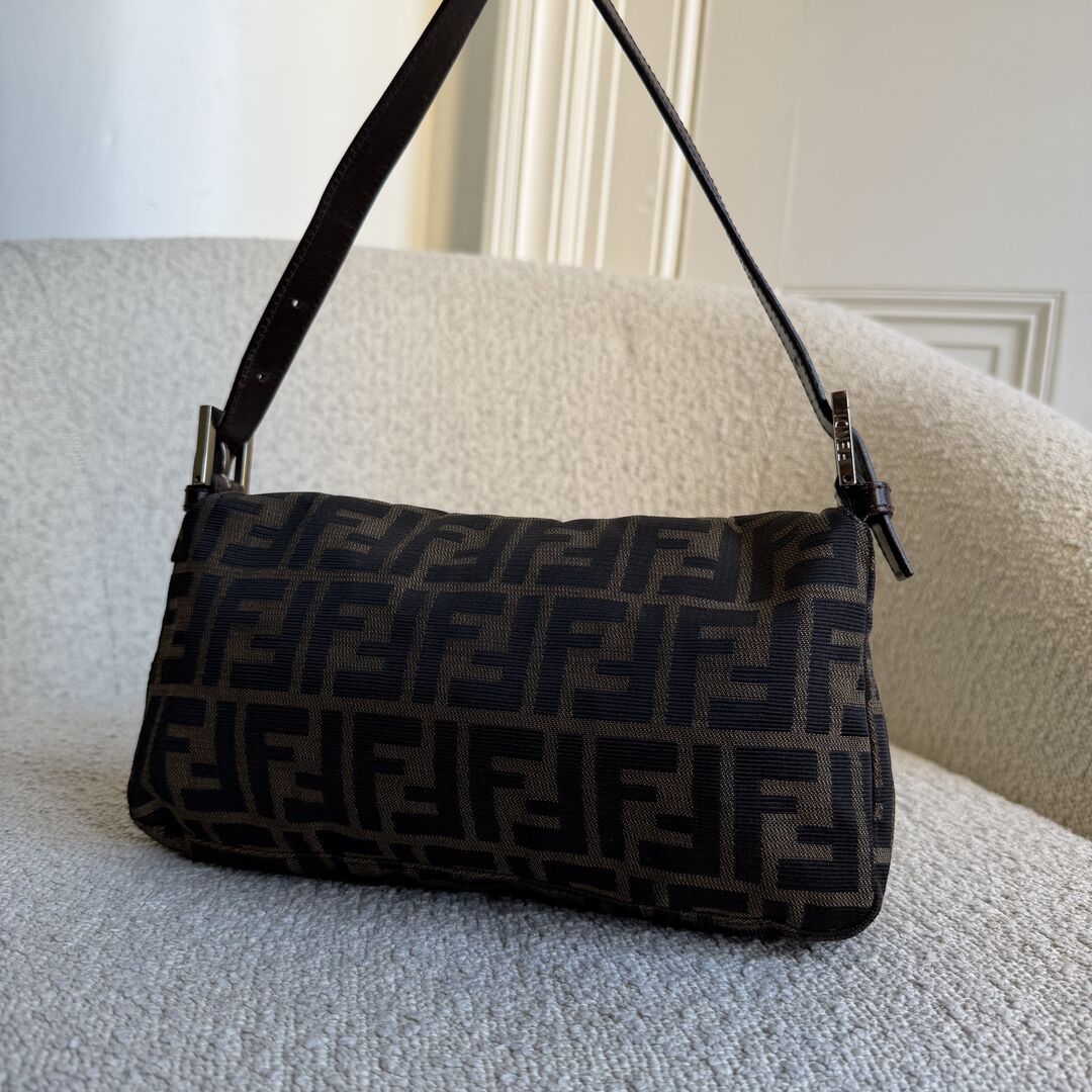 Fendi Mamma Baguette Zucca Shoulder Bag