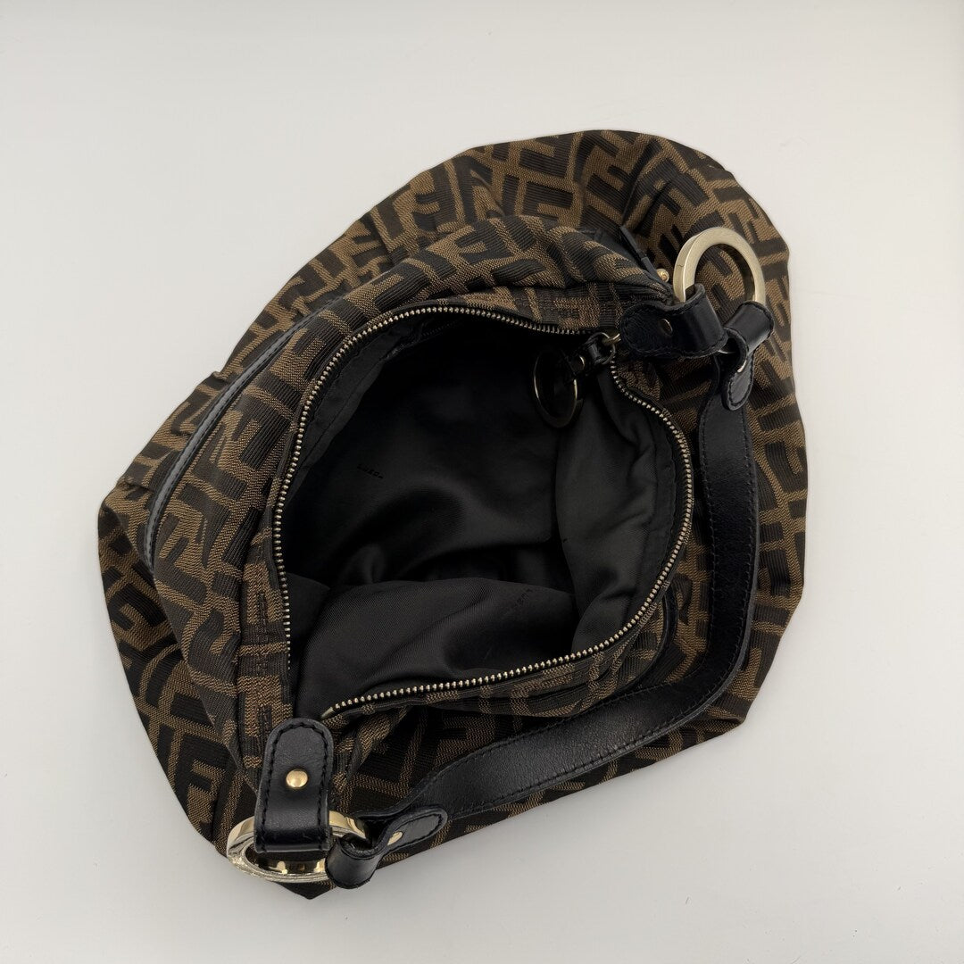 Fendi Zucca Chef Brown Shoulder Bag