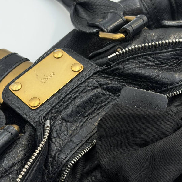 Chloe Paddington Leather Black Handbag