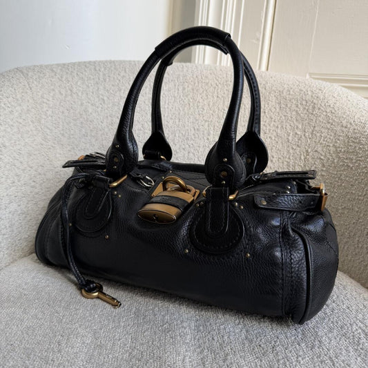 Chloe Paddington Leather Black Handbag