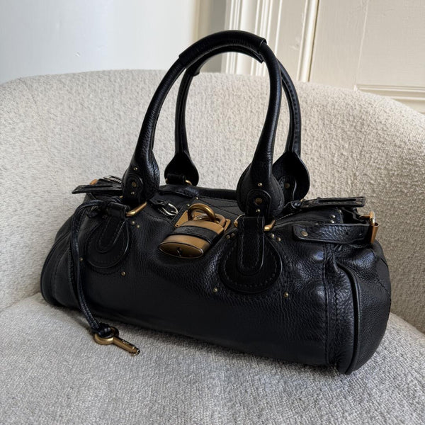 Chloe Paddington Leather Black Handbag