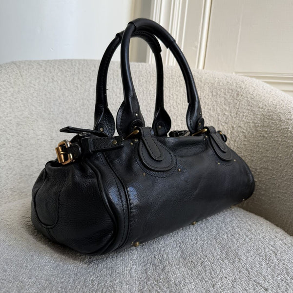 Chloe Paddington Leather Black Handbag