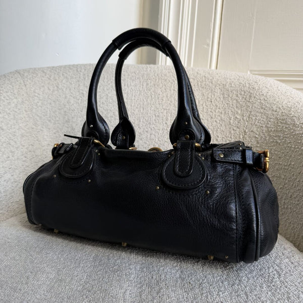 Chloe Paddington Leather Black Handbag