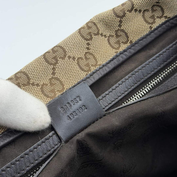 Gucci GG Twins Black Leather Tote Bag