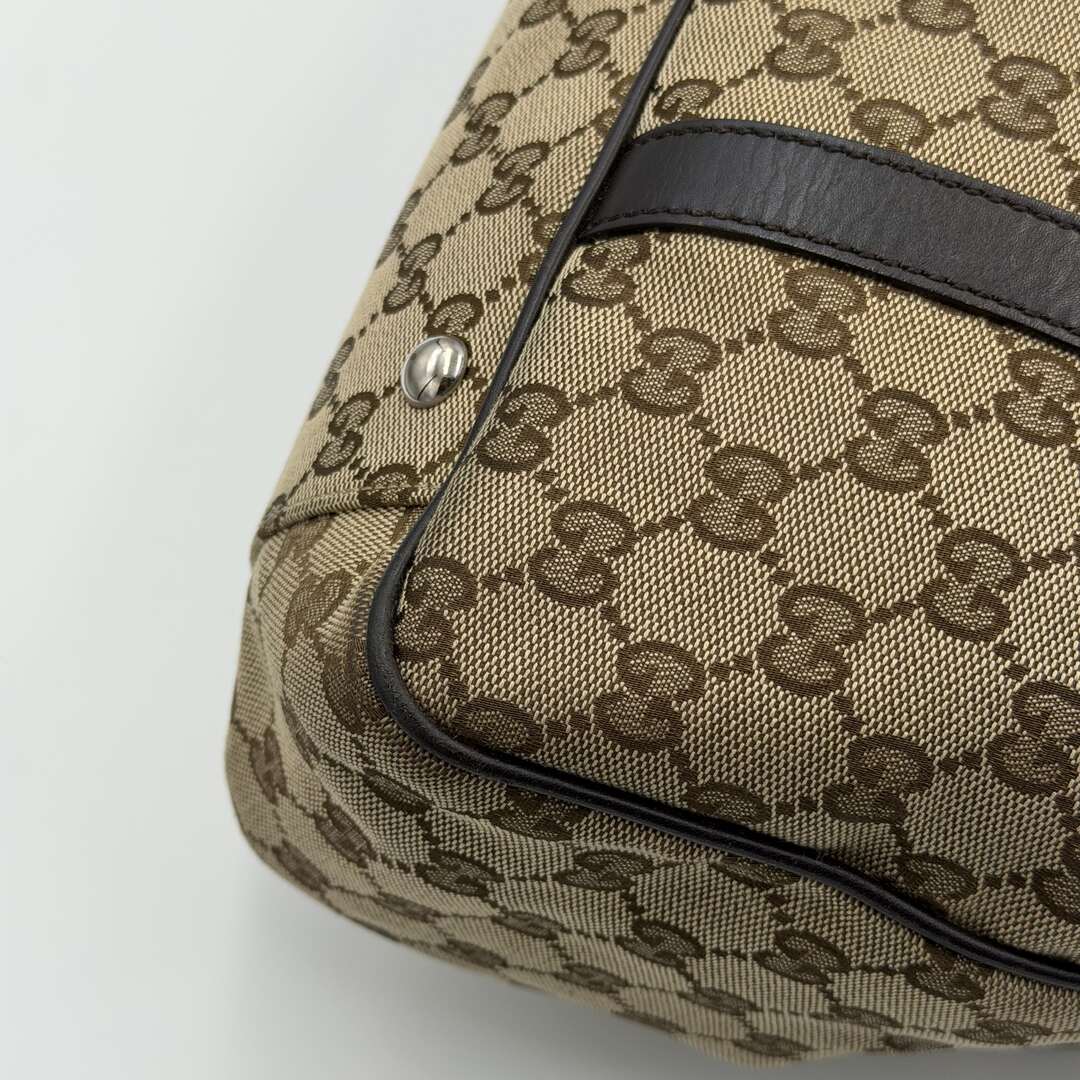 Gucci GG Twins Black Leather Tote Bag