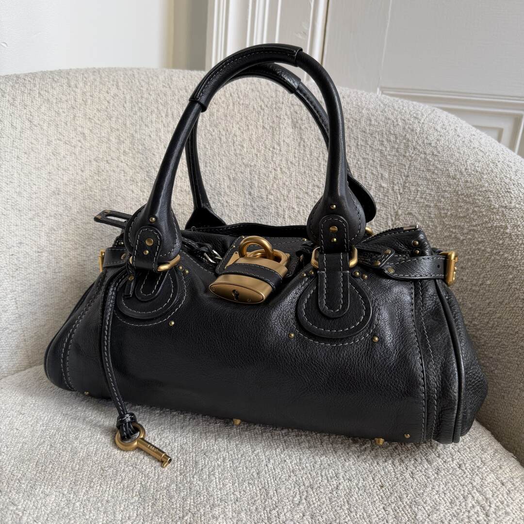 Chloe Paddington Leather Black Handbag