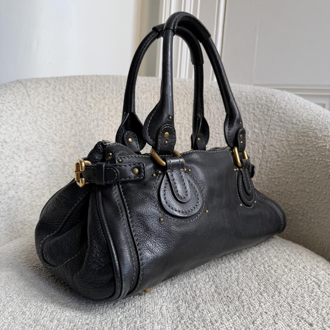 Chloe Paddington Leather Black Handbag