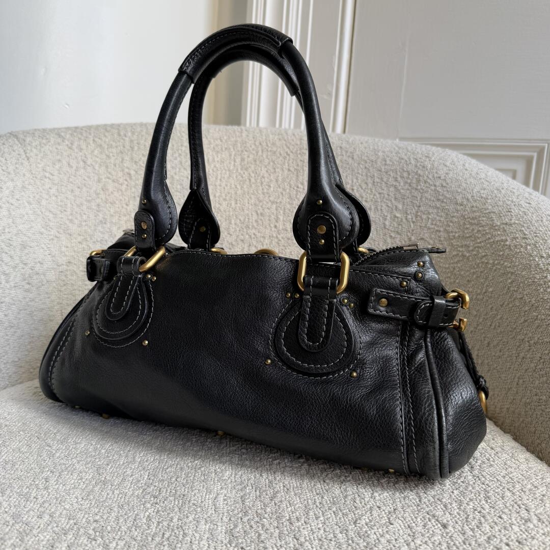 Chloe Paddington Leather Black Handbag