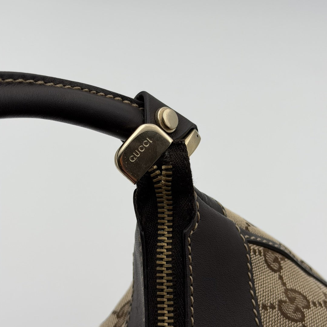 Gucci GG Canvas Abbey Brown Shoulder Bag