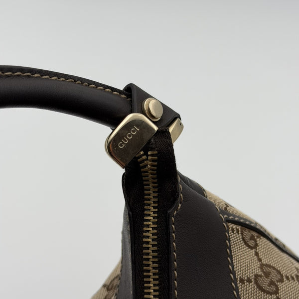Gucci GG Canvas Abbey Brown Shoulder Bag