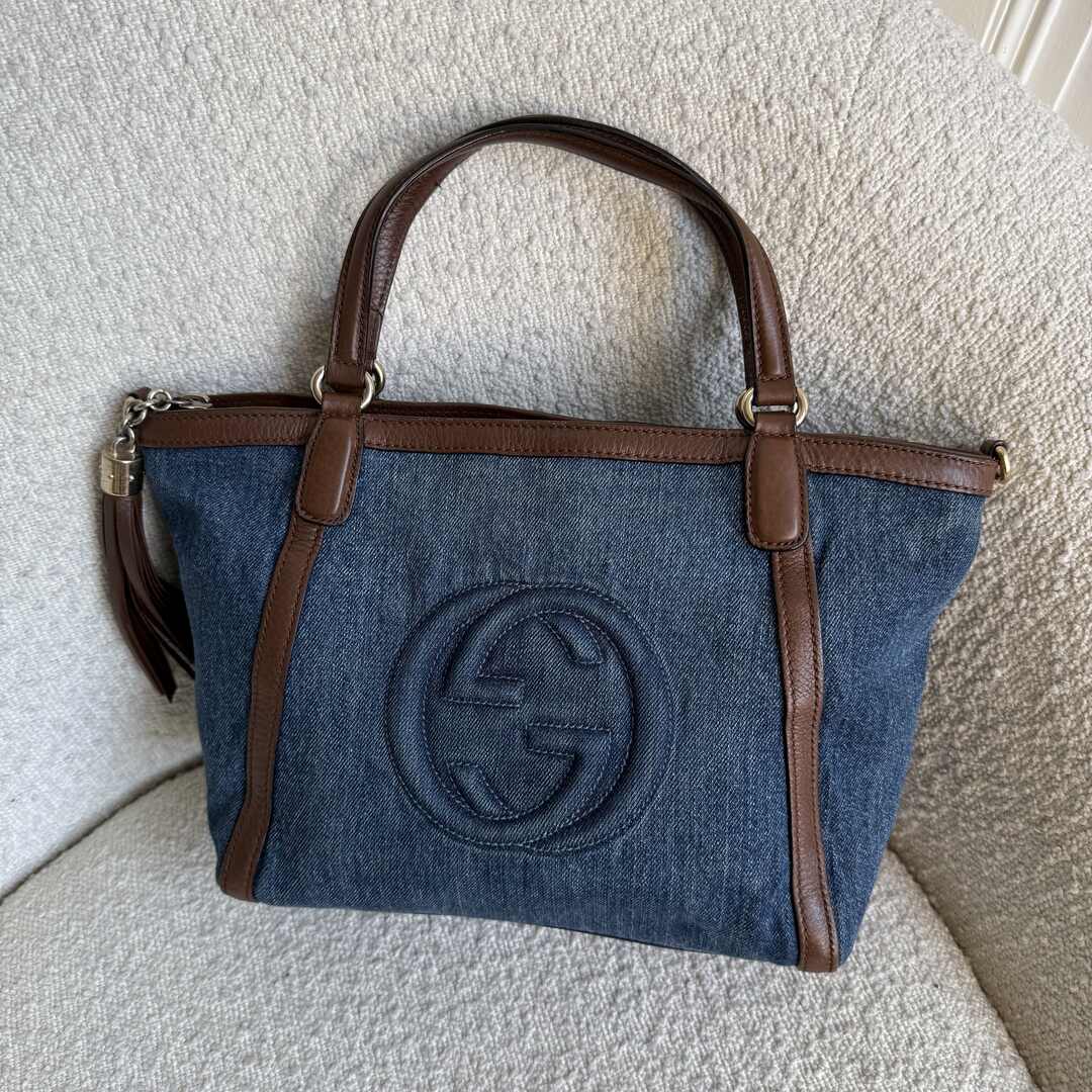 Gucci Soho Denim Tote Bag