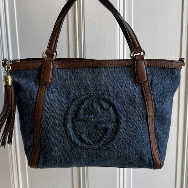 Gucci Soho Denim Tote Bag