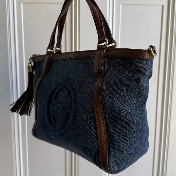Gucci Soho Denim Tote Bag