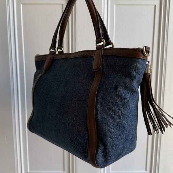 Gucci Soho Denim Tote Bag