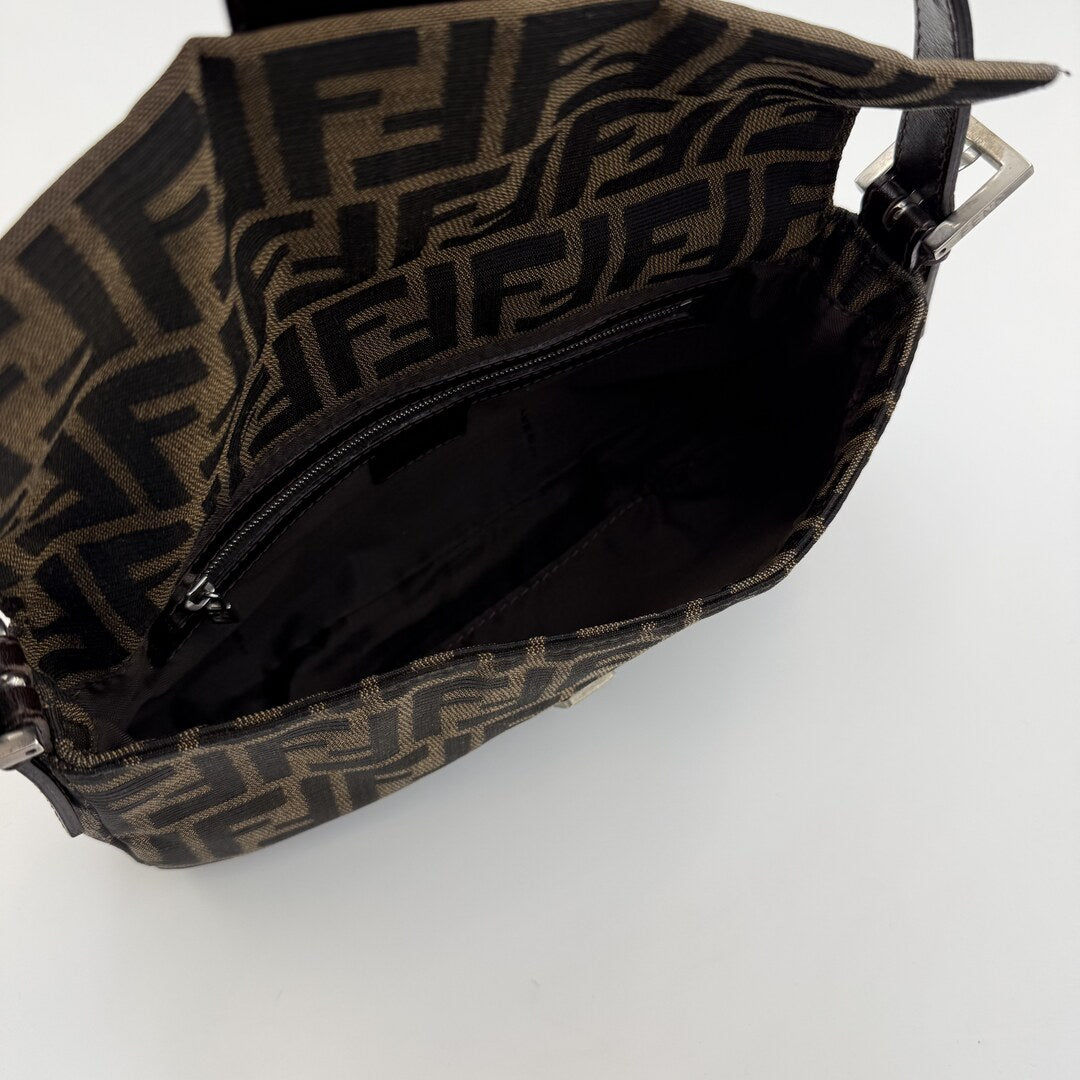 Fendi Mamma Baguette Zucca Shoulder Bag