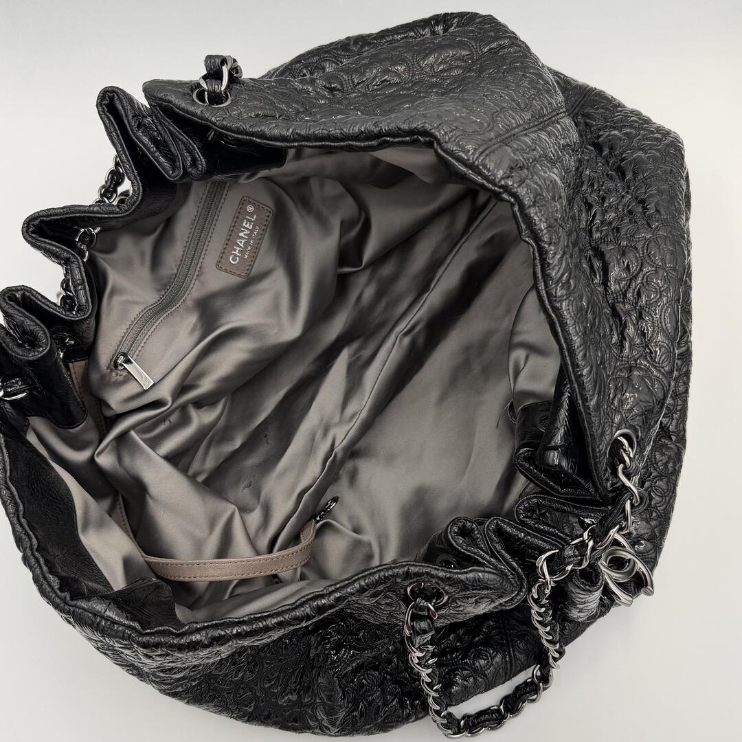 Chanel Rock In Moscou Cabas Hobo Chain Black Tote Bag