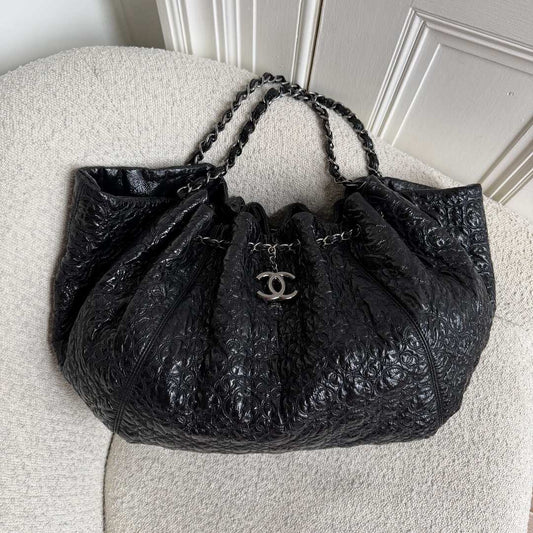 Chanel Rock In Moscou Cabas Hobo Chain Black Tote Bag