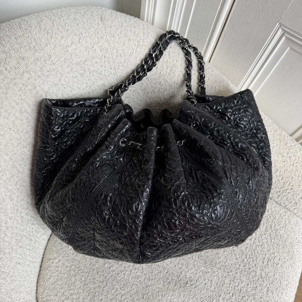 Chanel Rock In Moscou Cabas Hobo Chain Black Tote Bag