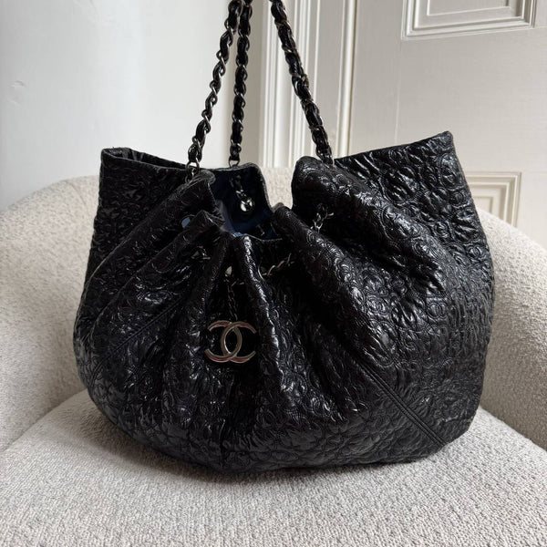 Chanel Rock In Moscou Cabas Hobo Chain Black Tote Bag