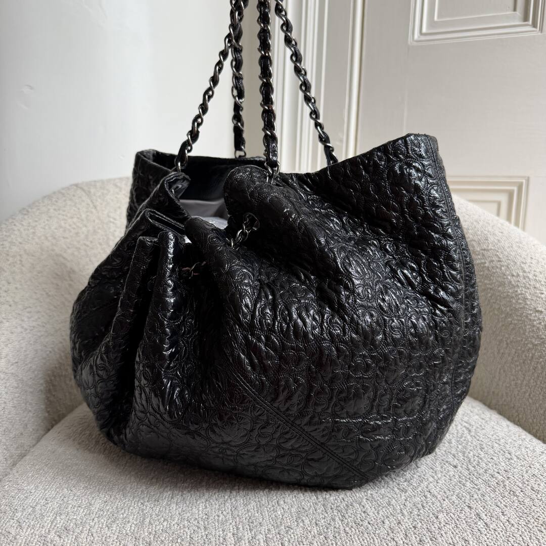 Chanel Rock In Moscou Cabas Hobo Chain Black Tote Bag