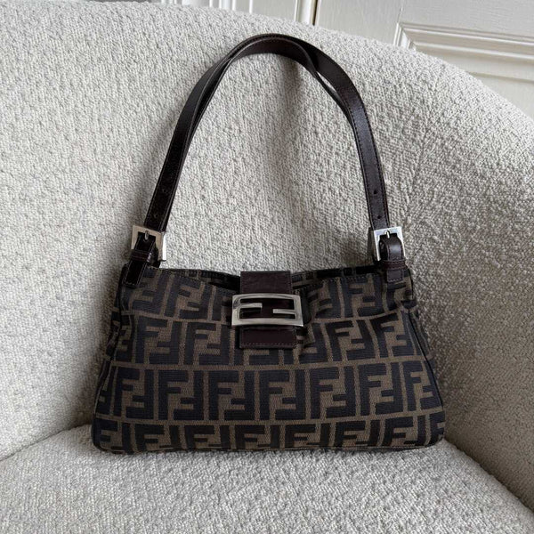 Fendi Mamma Baguette Zucca Shoulder Bag