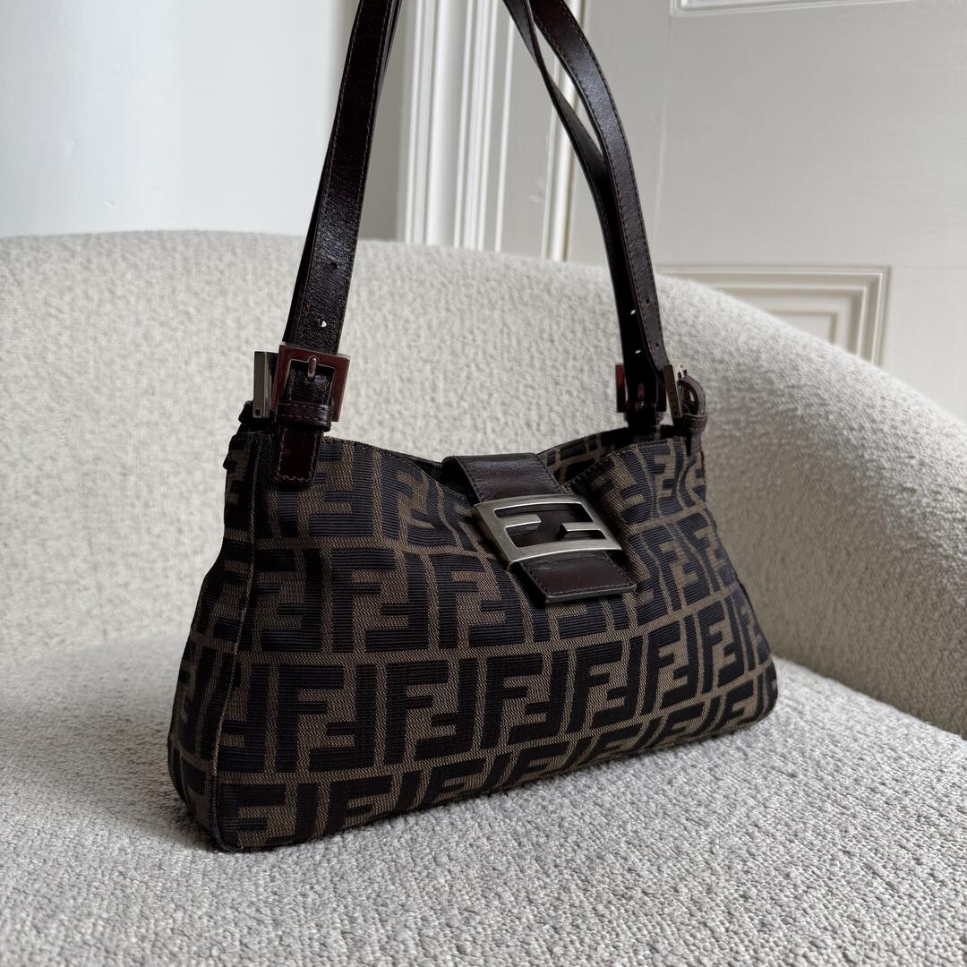 Fendi Mamma Baguette Zucca Shoulder Bag