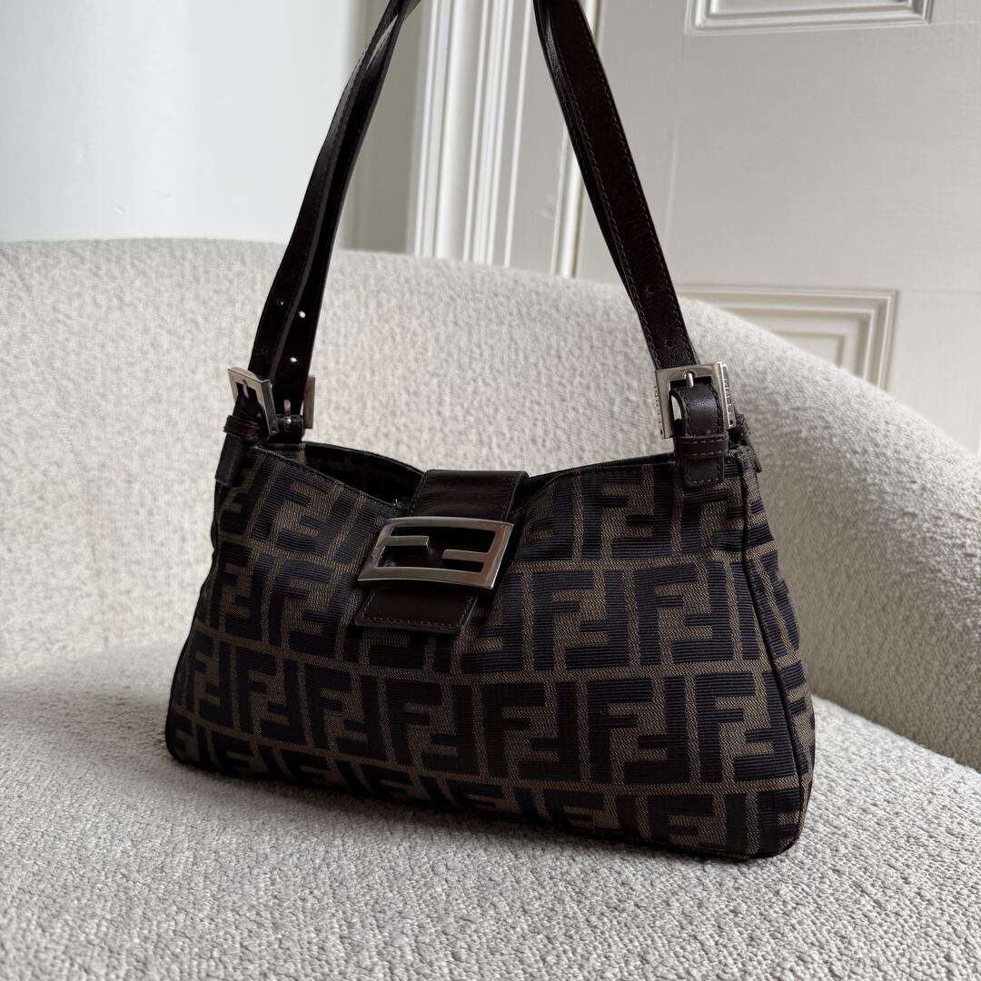 Fendi Mamma Baguette Zucca Shoulder Bag