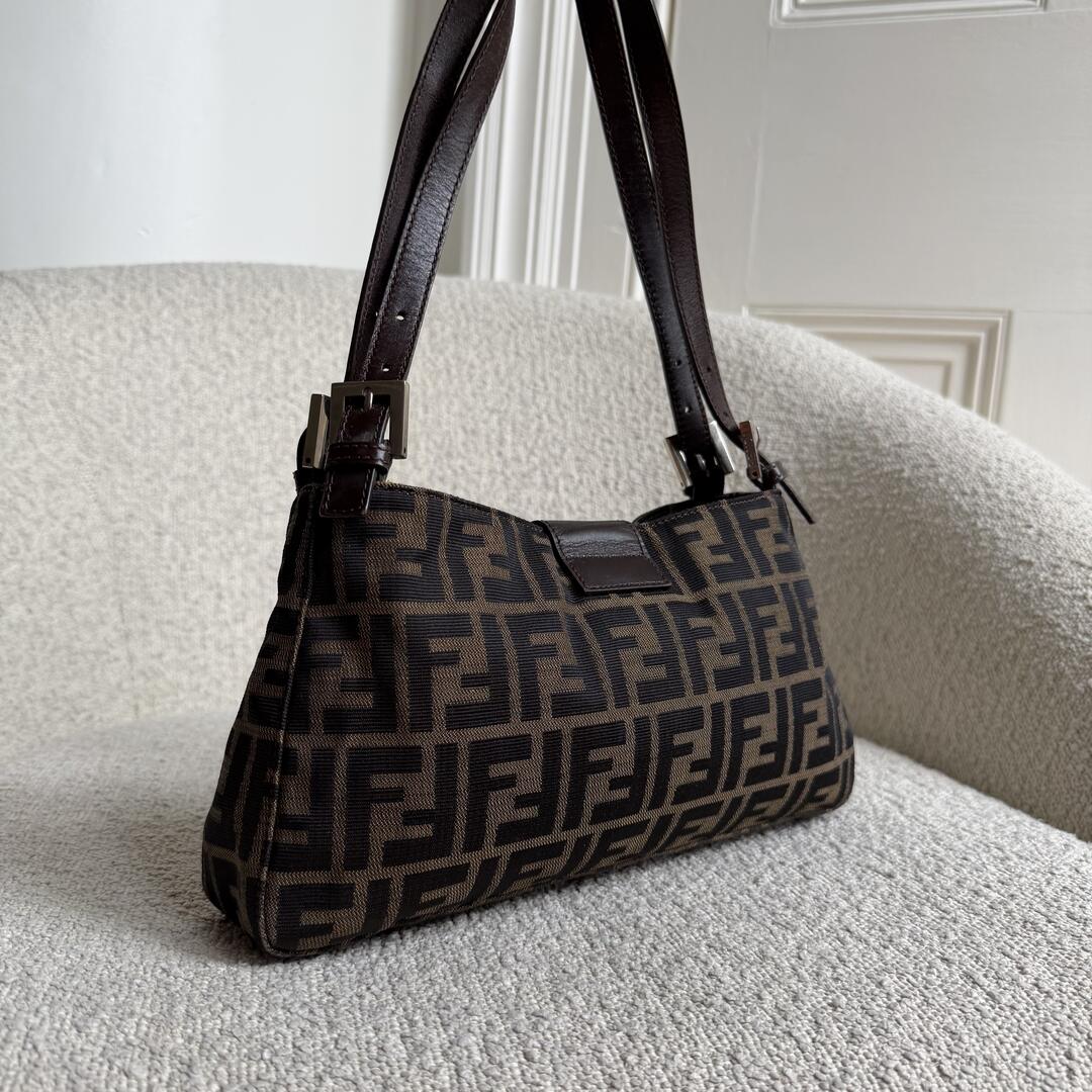 Fendi Mamma Baguette Zucca Shoulder Bag