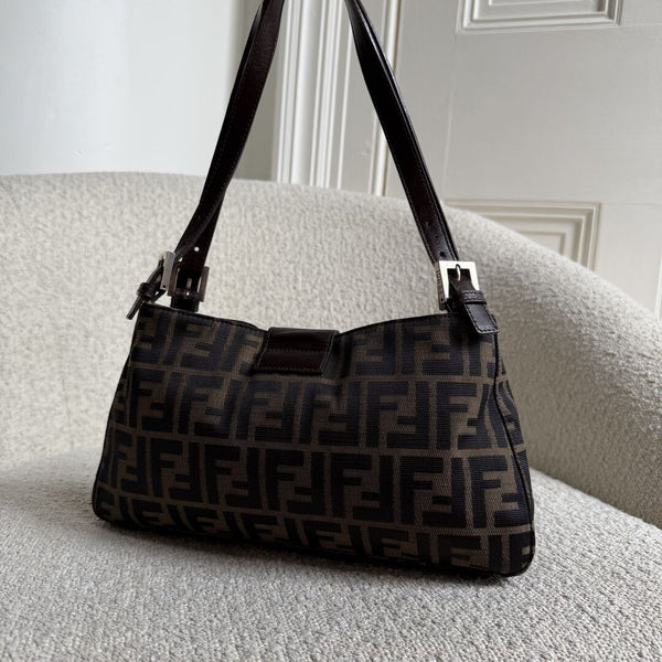 Fendi Mamma Baguette Zucca Shoulder Bag