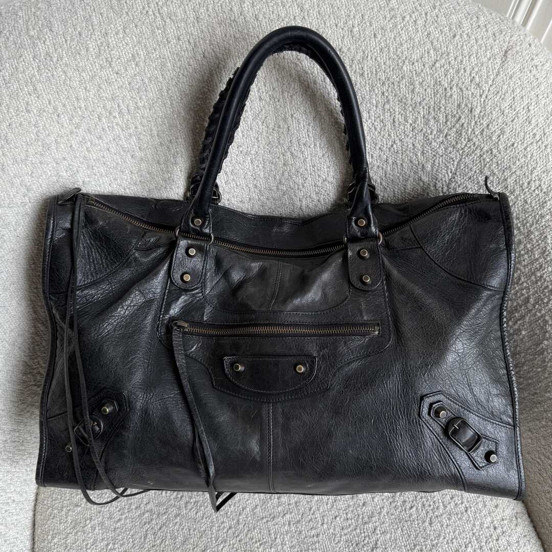 2010 Balenciaga Classic The Work Leather Black Shoulder Bag