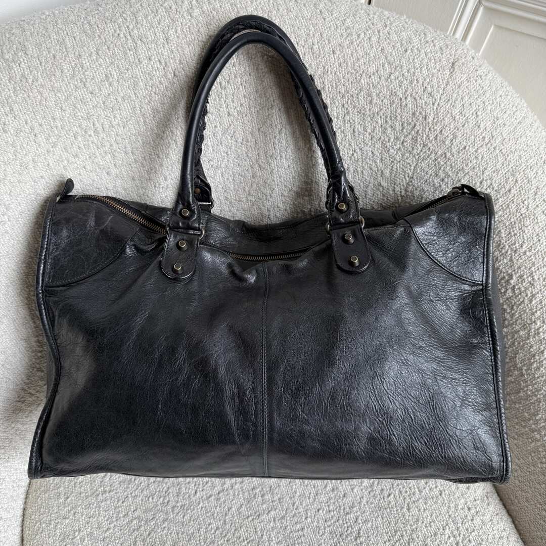 2010 Balenciaga Classic The Work Leather Black Shoulder Bag