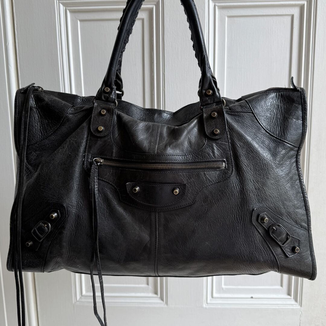 2010 Balenciaga Classic The Work Leather Black Shoulder Bag