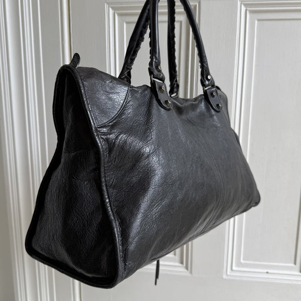 2010 Balenciaga Classic The Work Leather Black Shoulder Bag