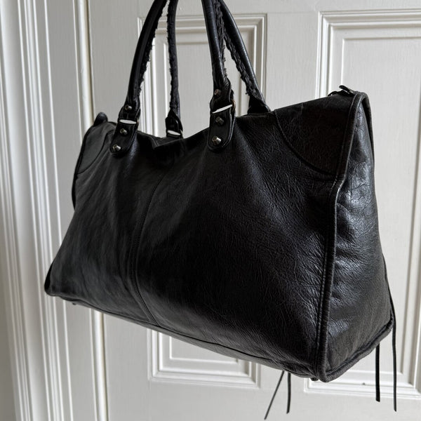 2010 Balenciaga Classic The Work Leather Black Shoulder Bag