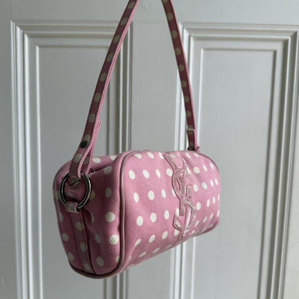 YSL Polka Dot Pink Mini Shoulder Bag