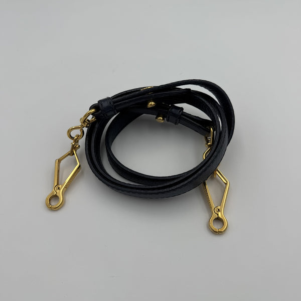 Miu Miu Mini Vitello Leather Navy Handbag